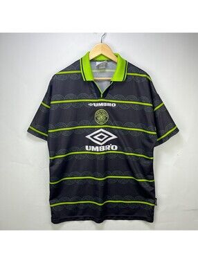 Vintage Umbro Irish Celtic Away Football Shirt Jersey Large